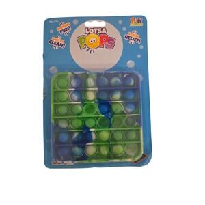 Lotsa Pops Fidget Toy – Green & Blue Bubble Popper for Stress Relief